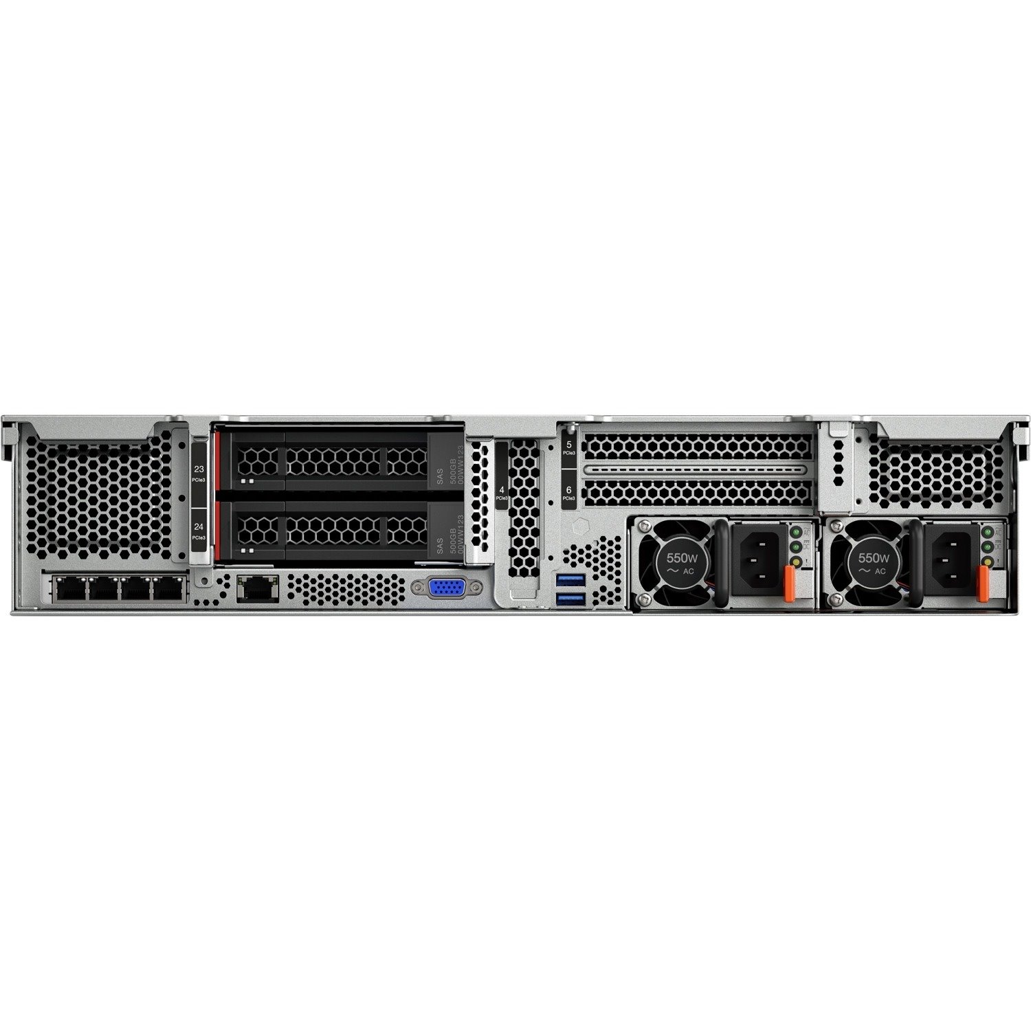 Lenovo ThinkSystem SR650 7X06A0ETAU 2U Rack Server - 1 x Intel Xeon Silver 4208 2.10 GHz - 16 GB RAM - 12Gb/s SAS, Serial ATA Controller