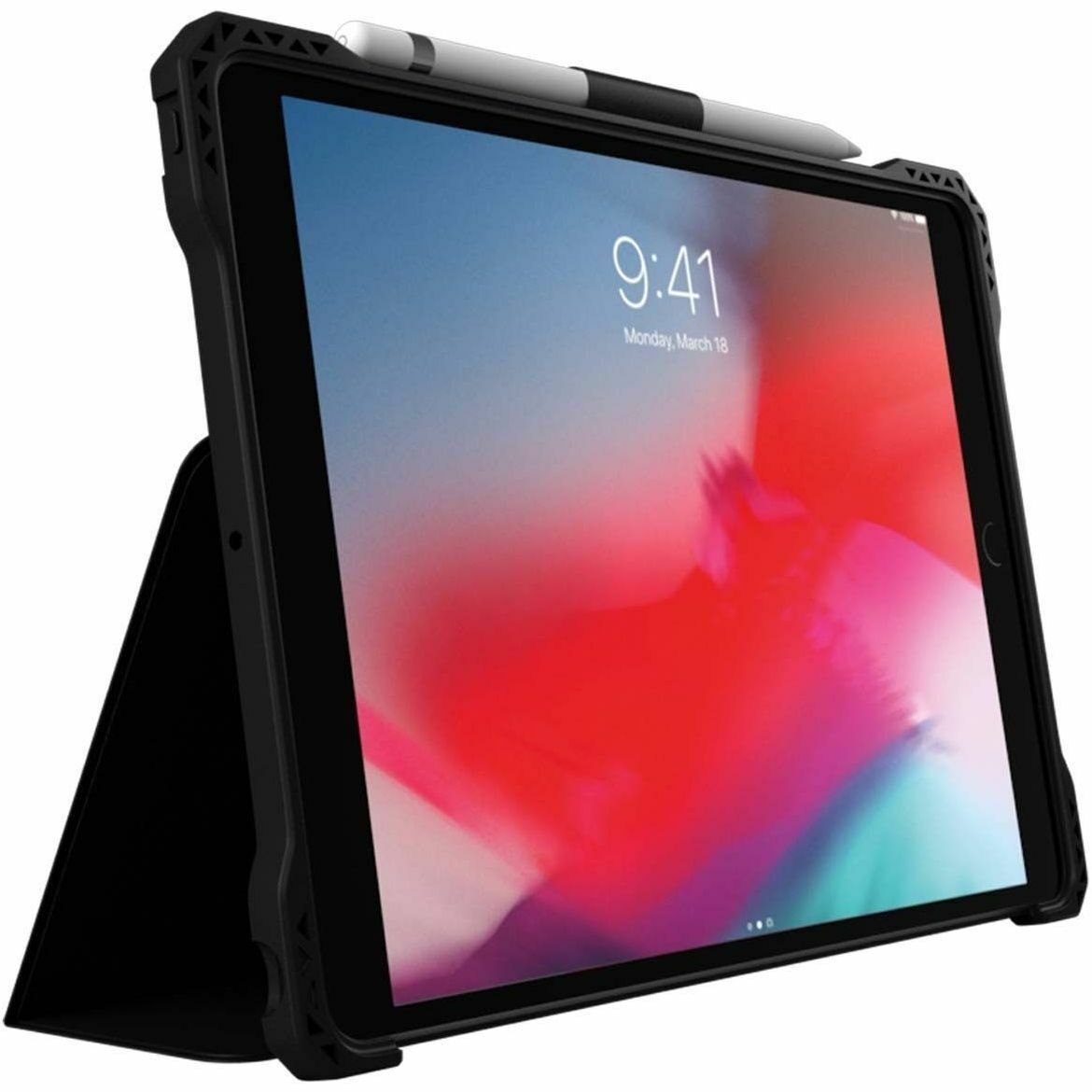 MAXCases Extreme Folio-X2 Rugged Carrying Case (Folio) for 25.9 cm (10.2") Apple iPad (9th Generation), iPad (8th Generation), iPad (7th Generation) Tablet - Black