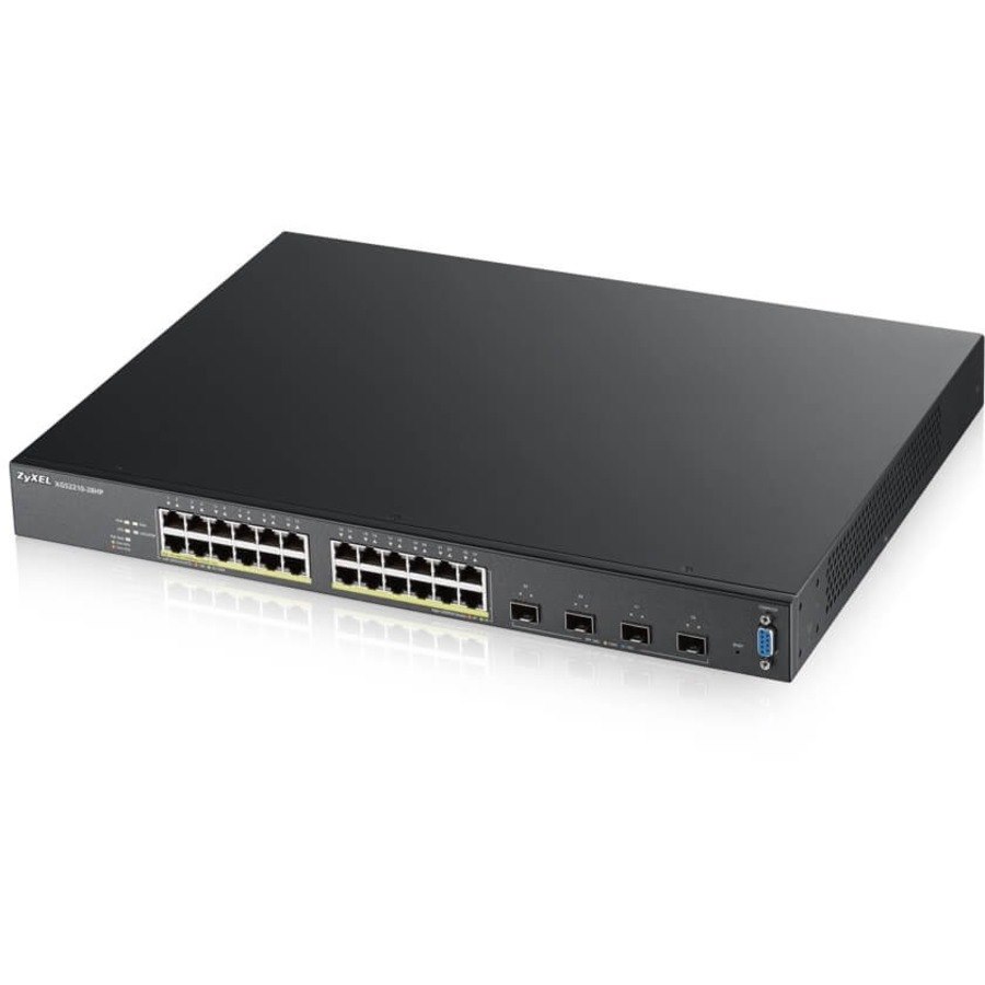 ZYXEL XGS2210-28HP 24-port GbE L2 PoE Switch with 10GbE Uplink