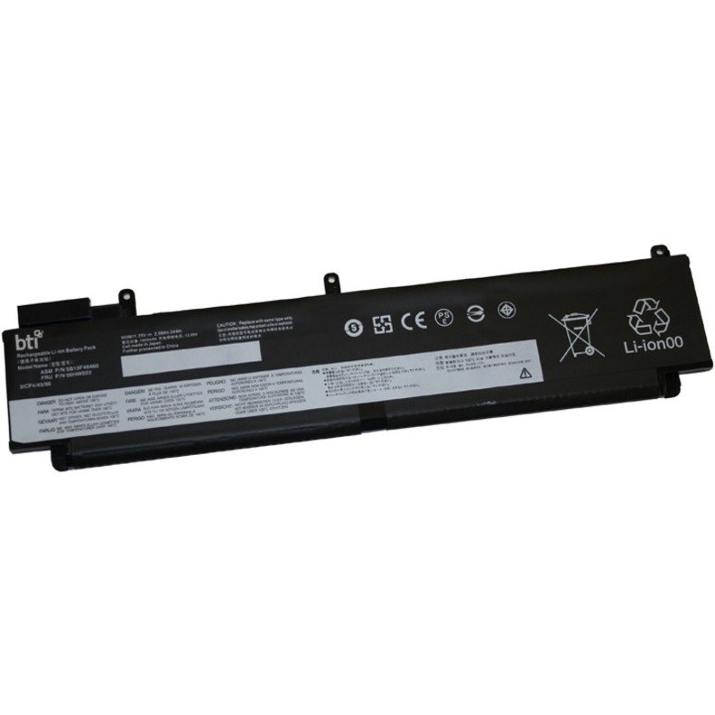 BTI 00HW022-BTI 11.25V 24WHR LI-ION BATTERY 00HW022, 00HW023, 00HW036, 3ICP4/43/86, SB10F46460, SB10F46461, SB10F46474