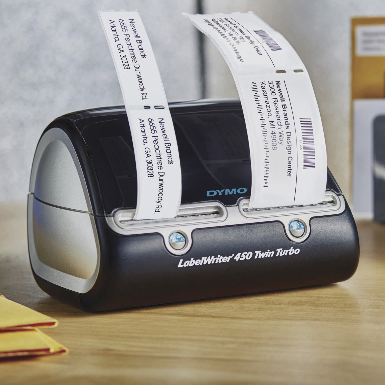 Dymo LabelWriter Direct Thermal Printer - Monochrome - Label Print - USB - Platinum