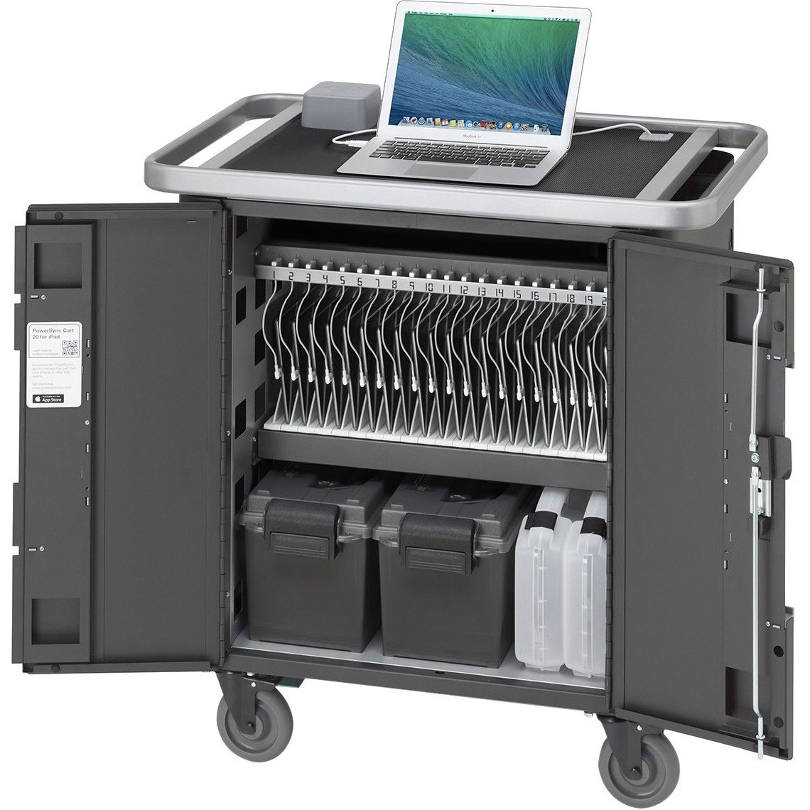 Bretford PowerSync+ Cart 20 for iPad and iPad mini
