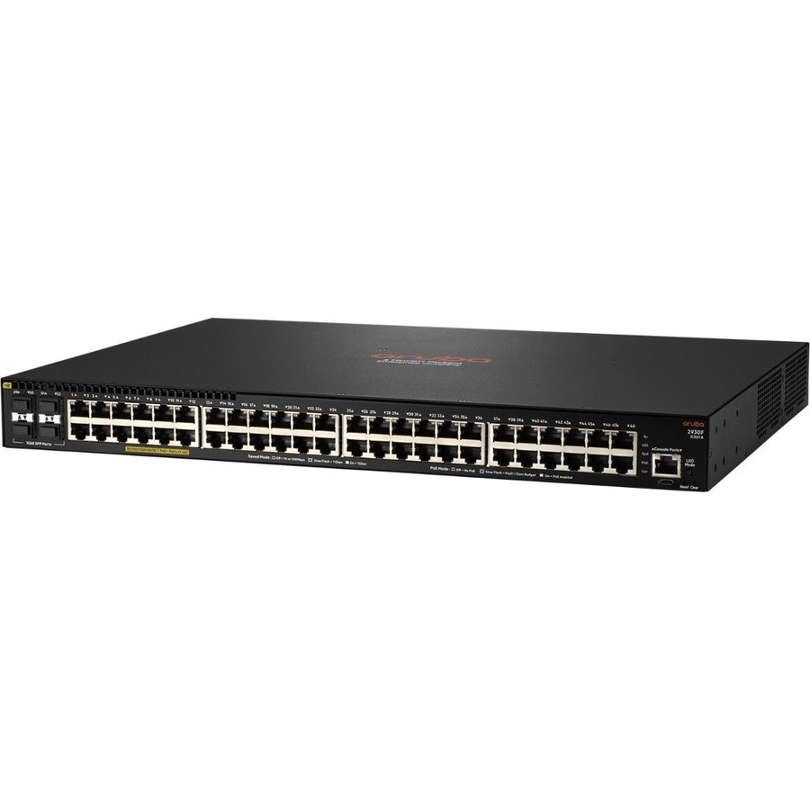 HPE 2930F 48 Ports Manageable Ethernet Switch - Gigabit Ethernet, 10 Gigabit Ethernet - 10GBase-X, 10/100/1000Base-T