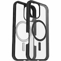OtterBox React Case for Apple iPhone 16 Smartphone - Black Crystal (Clear/Black) - Retail - 1