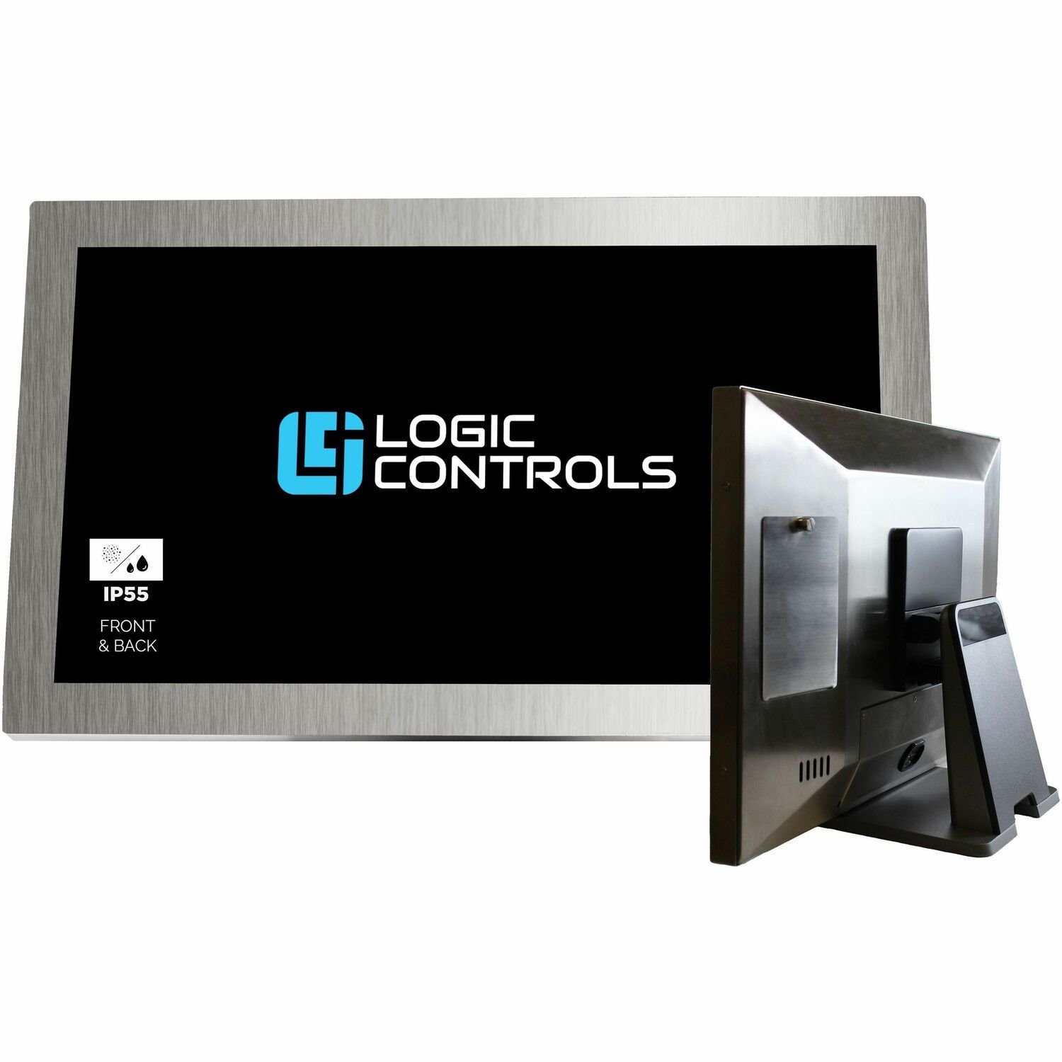 Logic Controls KP40 Kitchen Premium Series 22" Stainless Steel PCAP Touchscreen Monitor