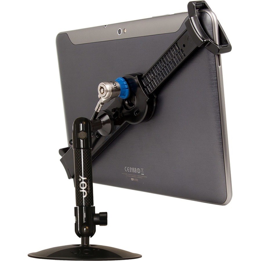 The Joy Factory LockDown Universal Desk/Countertop Carbon Fiber Stand w/ Key Lock for 7" - 10.5" Tablets