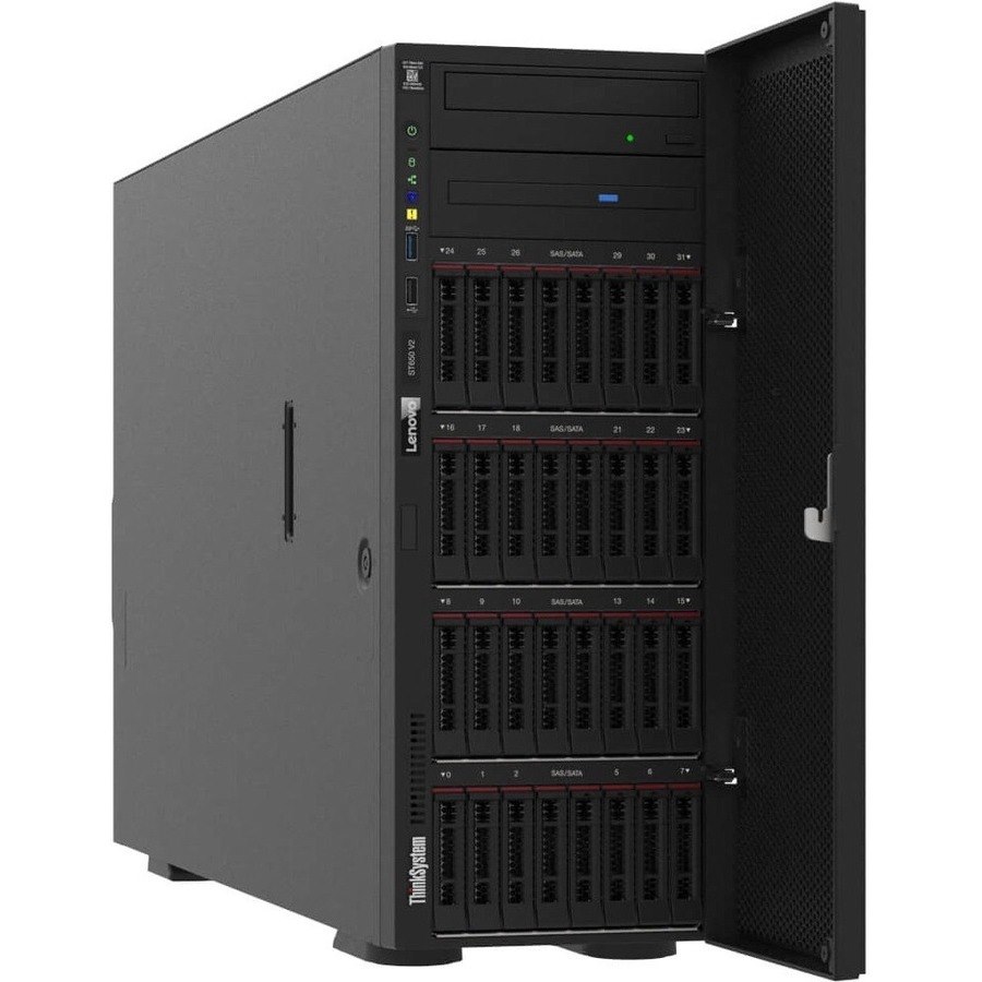 Lenovo ThinkSystem ST650 V2 7Z74A02HNA 4U Tower Server - 1 Xeon Silver 4309Y 2.80 GHz - 32 GB RAM - Serial ATA/600 Controller