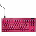 Logitech G PRO X TKL RAPID Tenkeyless Wired Gaming Keyboard With Magnetic Analog Switches, Rapid Trigger Mode, Adjustable Actuation, and Customizable RGB Lighting, Magenta