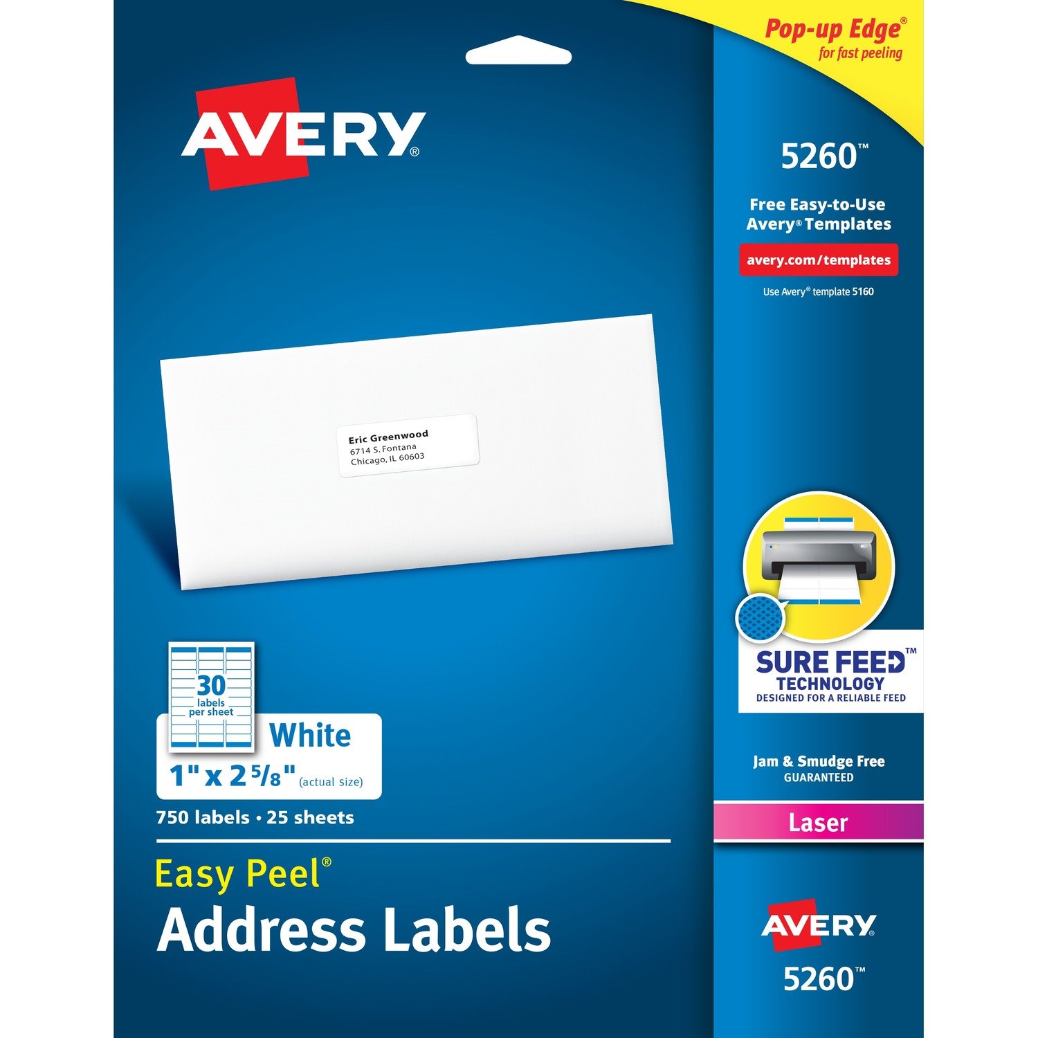 Avery Easy Peel Address Labels