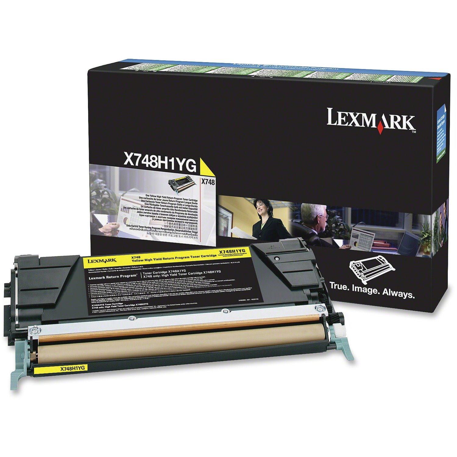 Lexmark Original Laser Toner Cartridge - Yellow - 1 / Pack