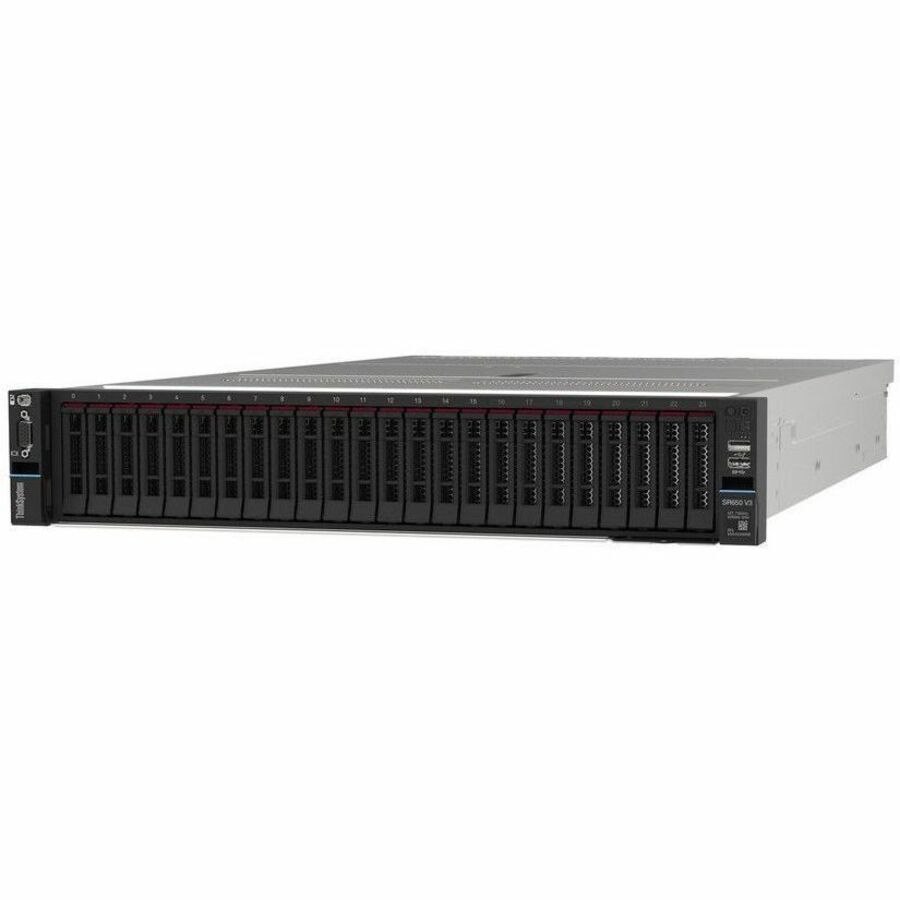 Lenovo ThinkSystem SR650 V3 7D76A07LNA 2U Rack Server - 1 x Intel Xeon Silver 4509Y 2.60 GHz - 32 GB RAM - 12Gb/s SAS Controller