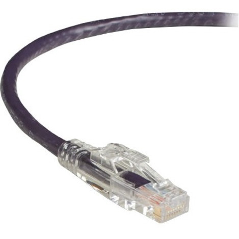 Black Box GigaBase 3 CAT5e 350-MHz Lockable Patch Cable (UTP) - Violet, 5-ft. (1.5-m)