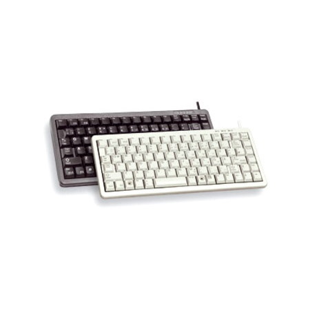 CHERRY G84-4100 Keyboard - Cable Connectivity - USB, PS/2 Interface - English (UK) - Light Grey