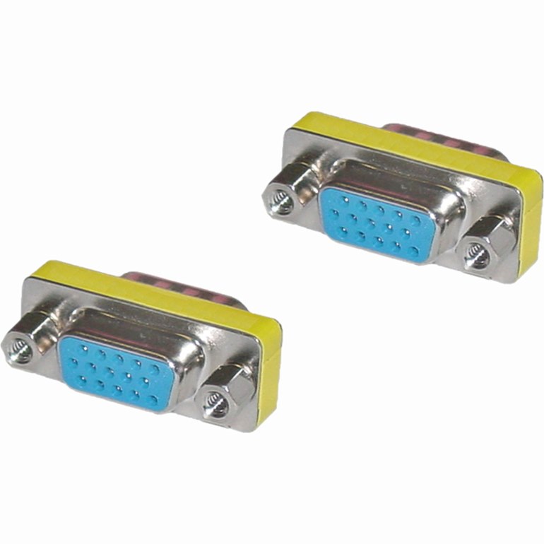 4XEM VGA HD-15 Interface Female To Female Adapter/Coupler