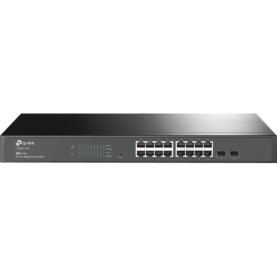 TP-Link JetStream16-Port Gigabit Smart Switch with 2 SFP Slots