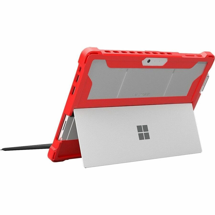 MAXCases Extreme Shell for Microsoft Surface Pro 5/6/7 12.3" Open Kickstand Design (Red)