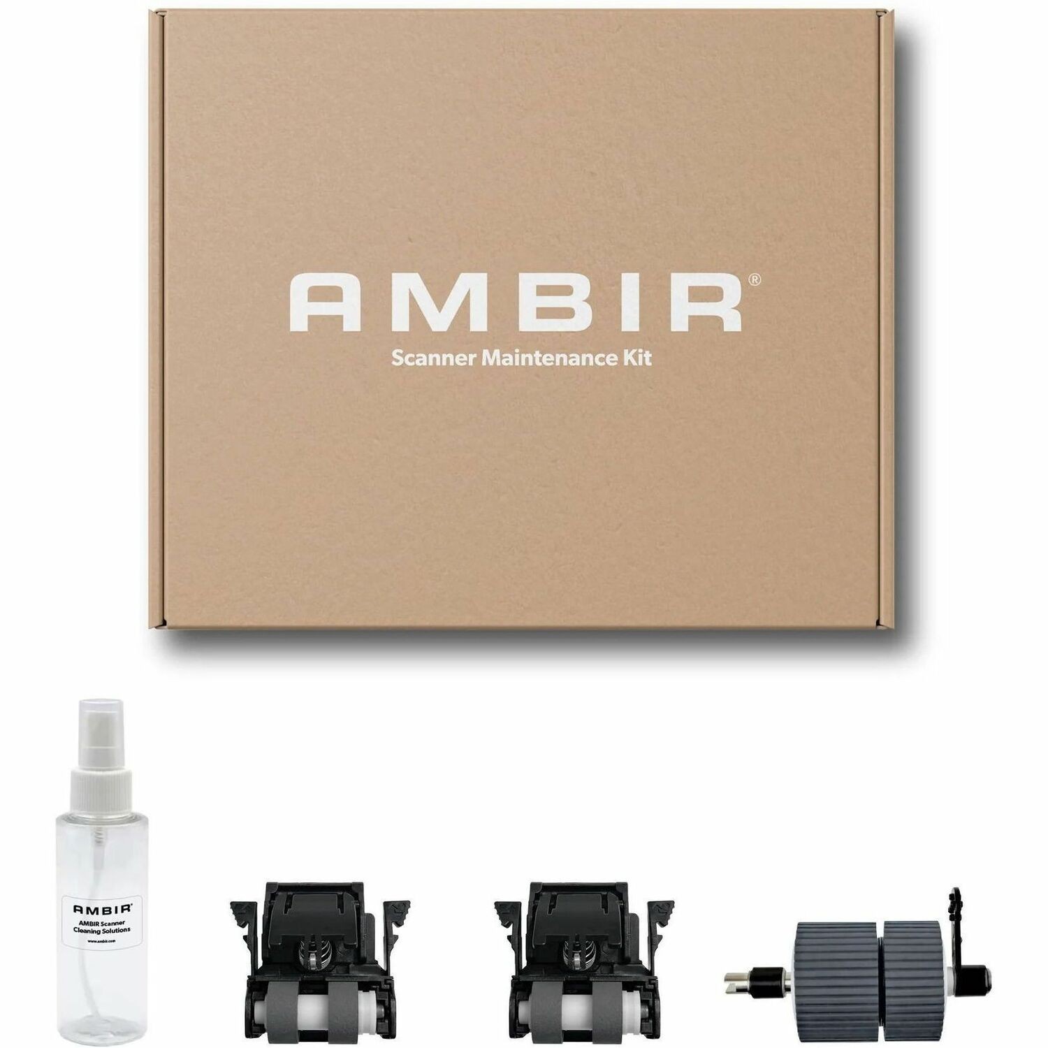 Ambir Technology Maintenance Kit For Ambir Imagescan Pro DS340 Scanner: Kit Includes Rollers, Cal