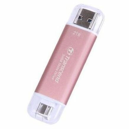 Transcend ESD310 1 TB Portable Solid State Drive - External - Pink