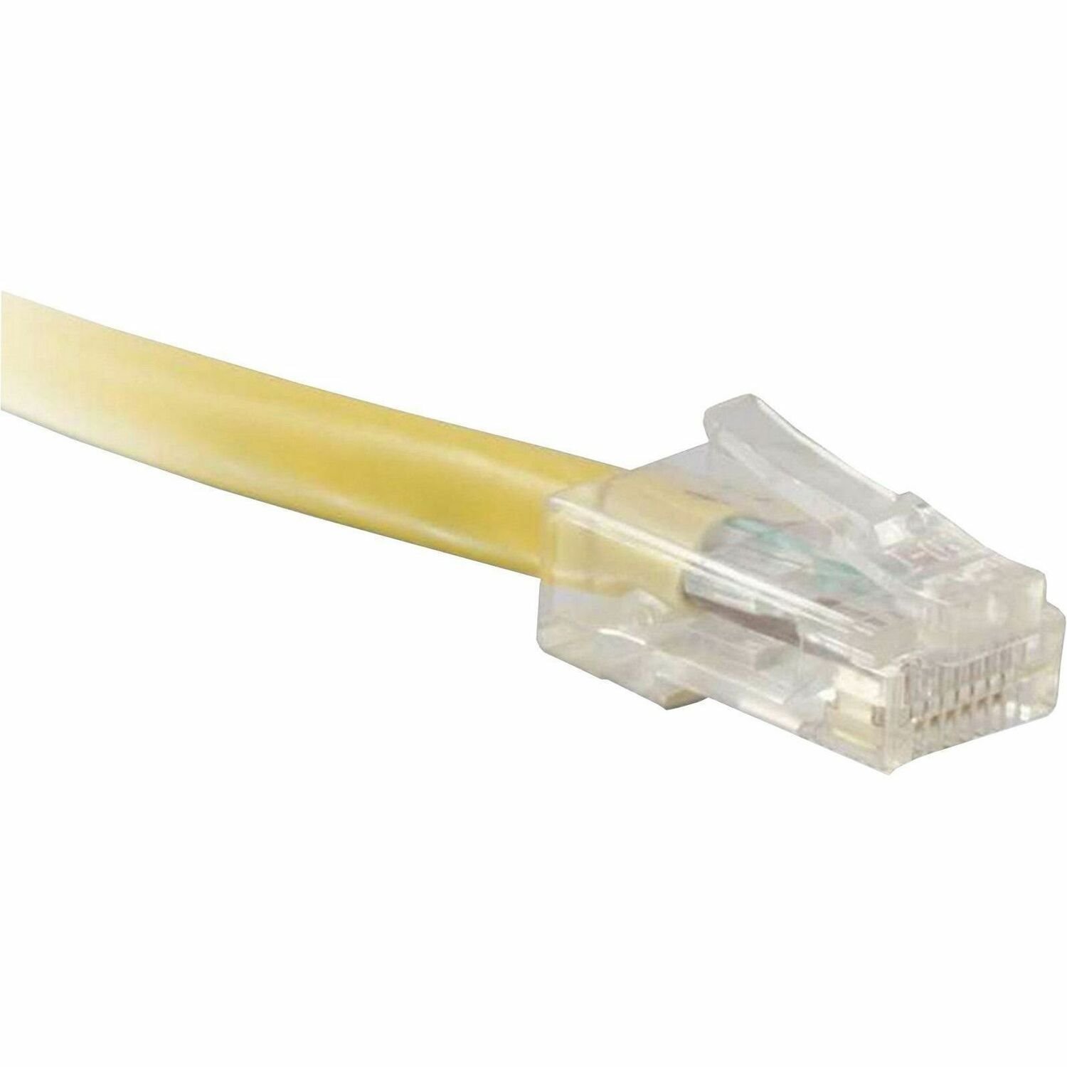 ENET 6in Yellow Cat5e Non-Booted (No Boot) (UTP) High-Quality Network Patch Cable RJ45 to RJ45 - 6 Inch