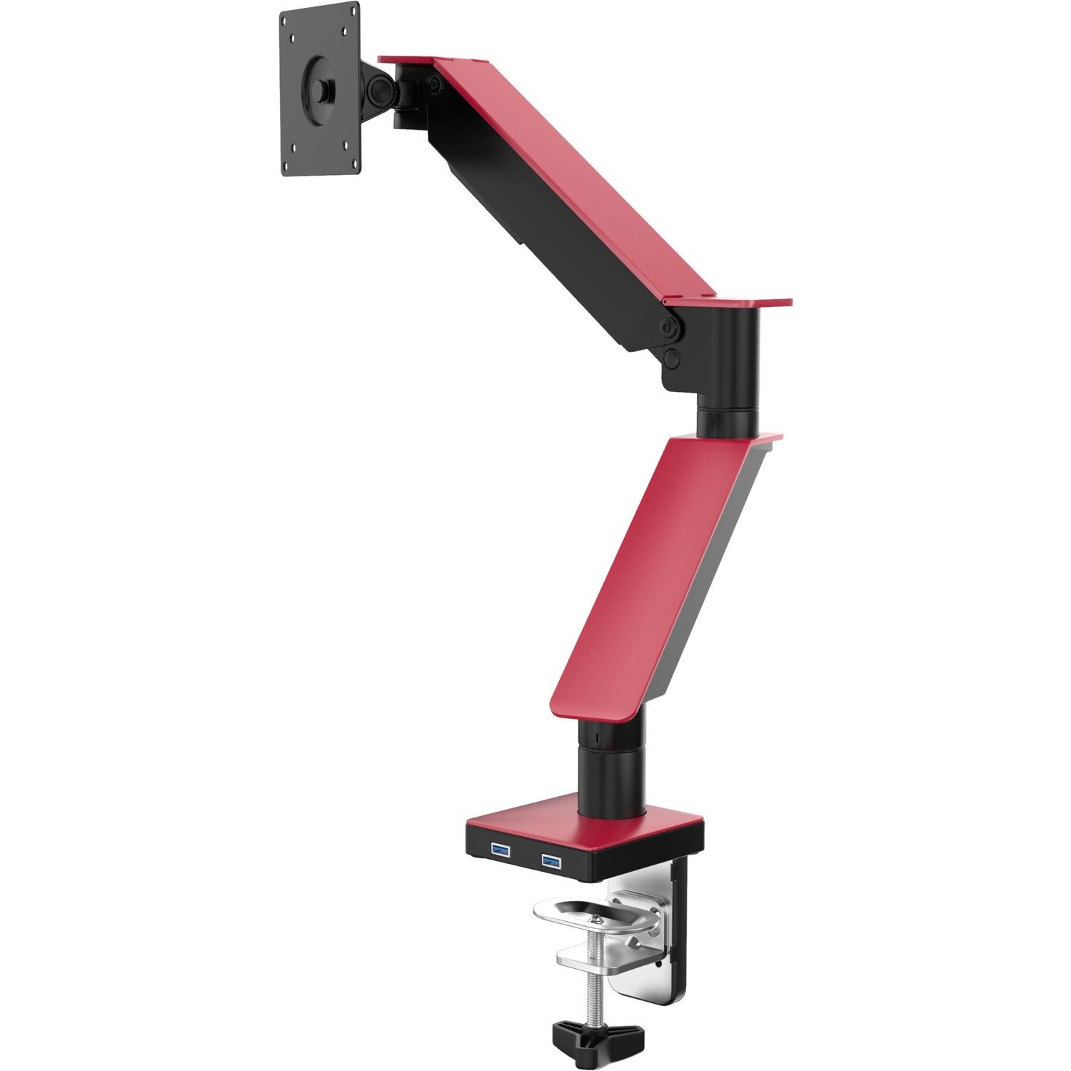 CTA Digital Mounting Arm for Monitor, Curved Screen Display, Flat Panel Display - Red