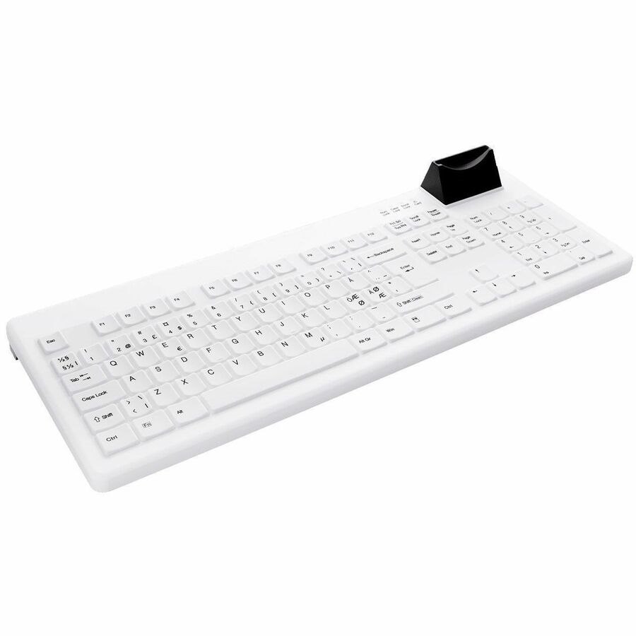 CHERRY Keyboard - Cable Connectivity - USB 1.1 Interface - English (UK) - Black, White