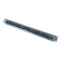 Horizontal Cable Organizer 1U w/brush strip