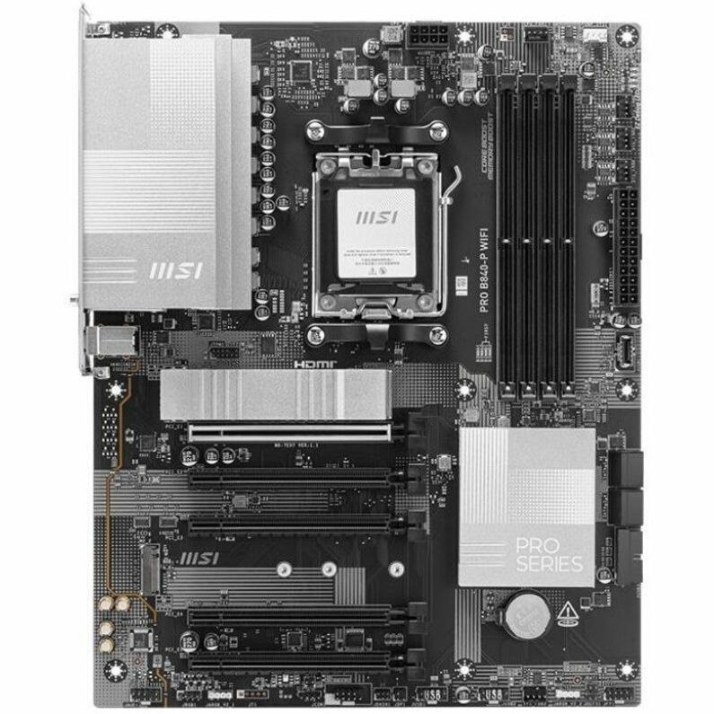 MSI Pro B840-P WIFI Gaming Desktop Motherboard - AMD B840 Chipset - Socket AM5 - ATX