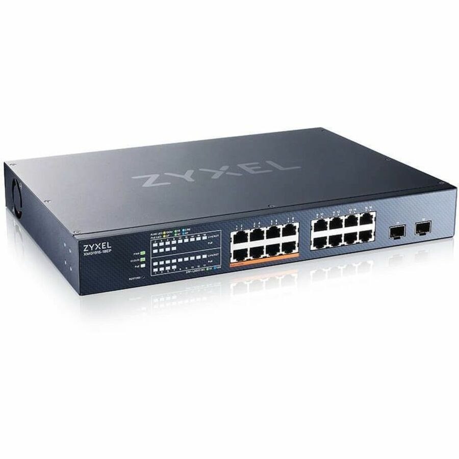 ZYXEL XMG1915 XMG1915-18EP 16 Ports Manageable Ethernet Switch - 2.5 Gigabit Ethernet, 10 Gigabit Ethernet - 2.5GBase-T, 10GBase-X