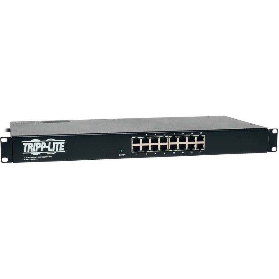 Tripp Lite by Eaton 16-Port Gigabit Ethernet Switch with 8 Outlet PDU