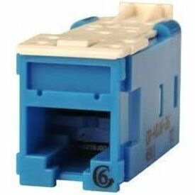 Ortronics Clarity High Density Jack (HDJ) CAT6, T568A/B, Blue