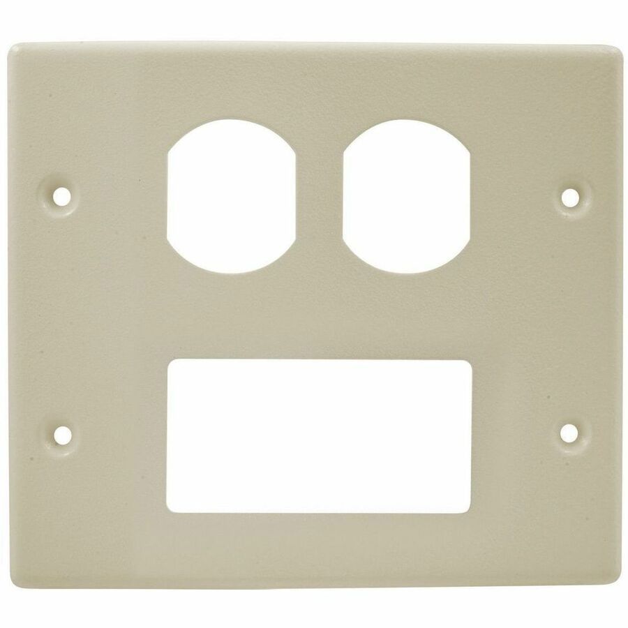 Hubbell Raceway, PLT, 2G Dup/Sty, HBL4750, Iv - Scratch Resistant Finish - Uses HBL 3000
