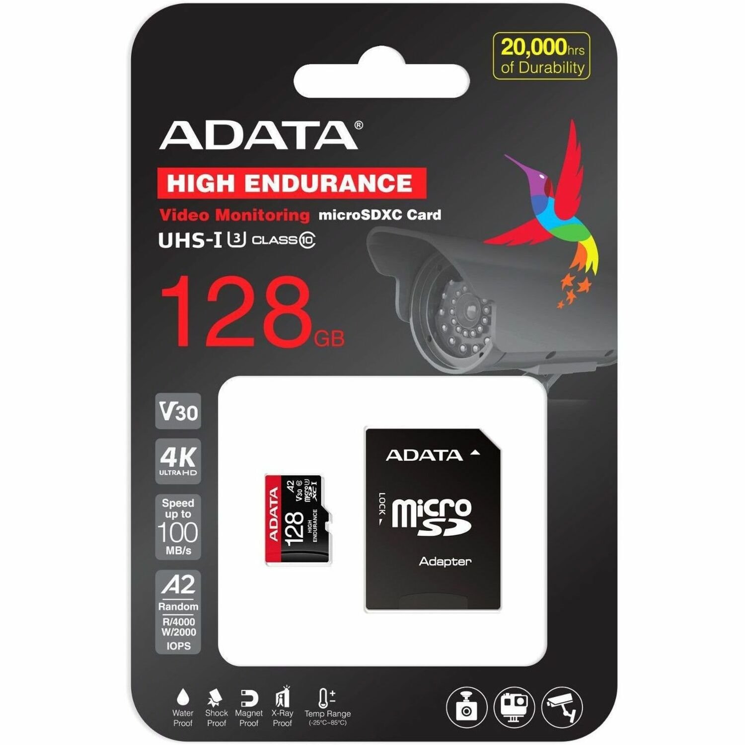 Adata High Endurance 128 GB Class 10/UHS-I (U3) V30 microSDXC