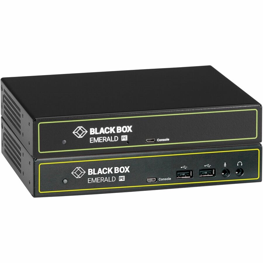 Emerald&reg; PE KVM-over-IP - DVI-D, USB 2.0, Audio, PoE, Dual Network Ports RJ45 and SFP