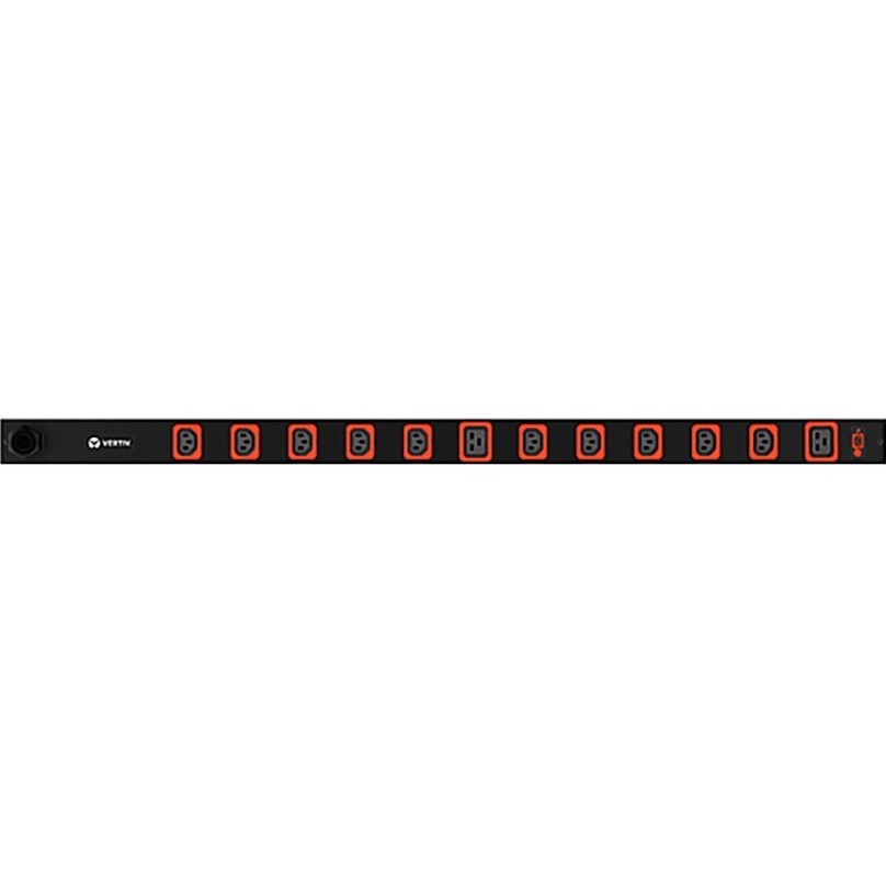 Vertiv Geist Basic Rack PDU C1647L / 14240244: (10) C13 | (2) C19| 16A| 230V| 2P+E (IP44)| 3.6kW| Black (14240244)