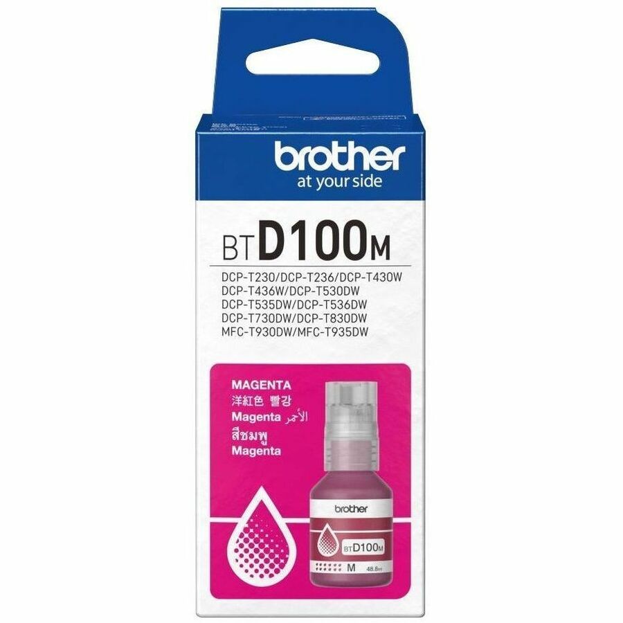 Brother BTD100M Refill Ink Bottle - Magenta - Inkjet