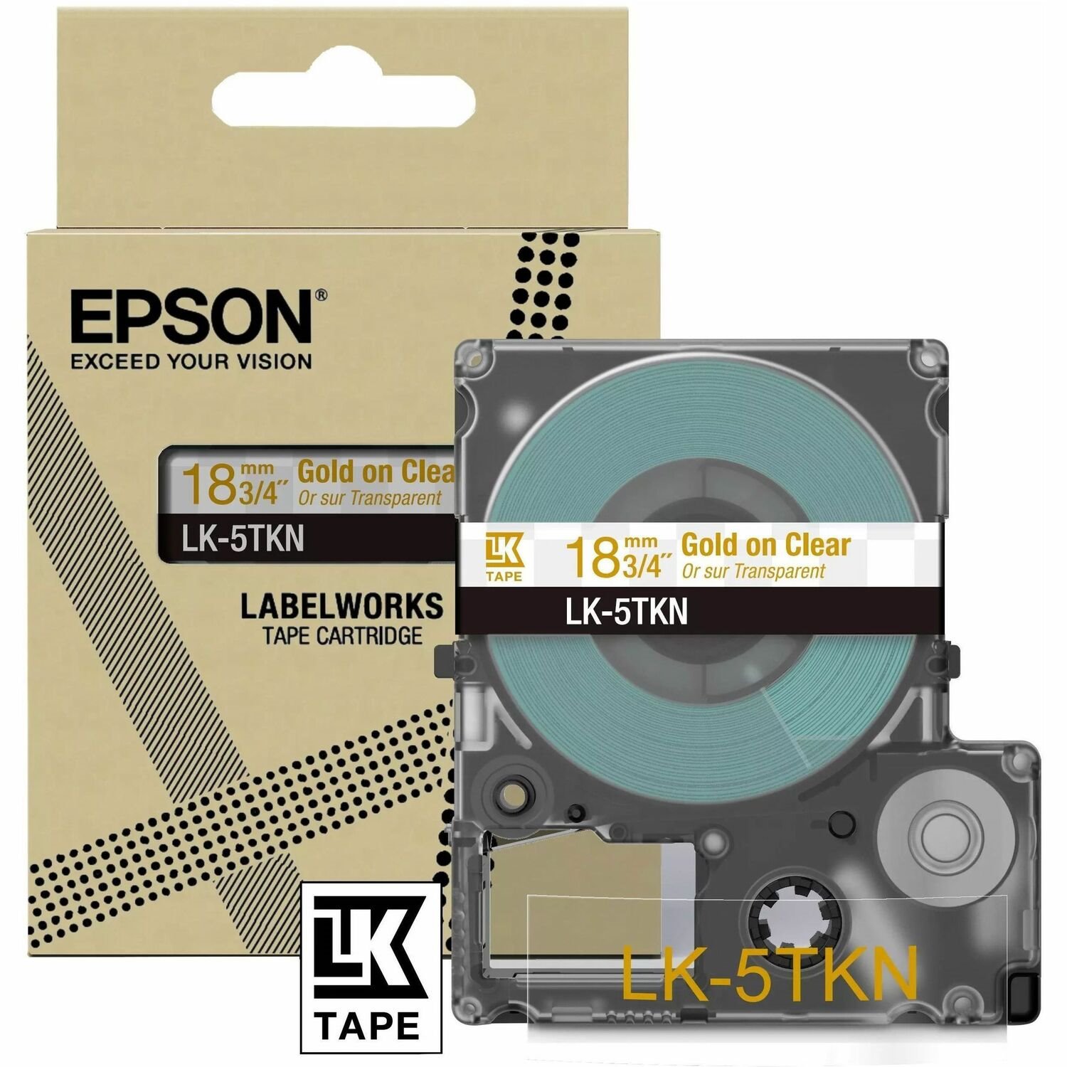Epson LK-5TKN Labeltape
