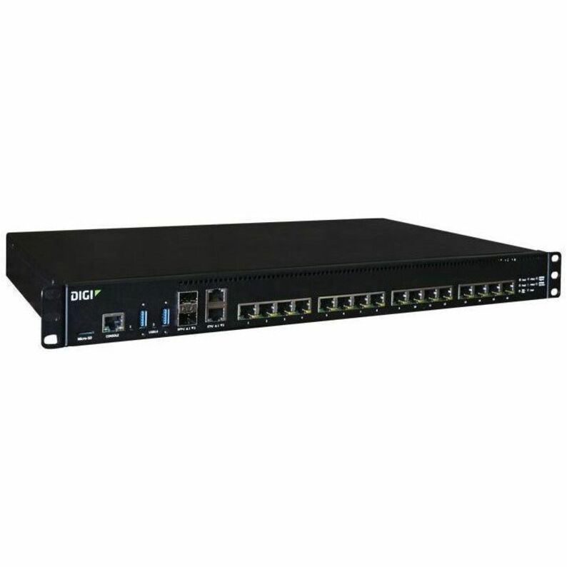 Digi Connect EZ 16 MEI - Serial Server, 16-port, RS-232/422/485, US Power Cord
