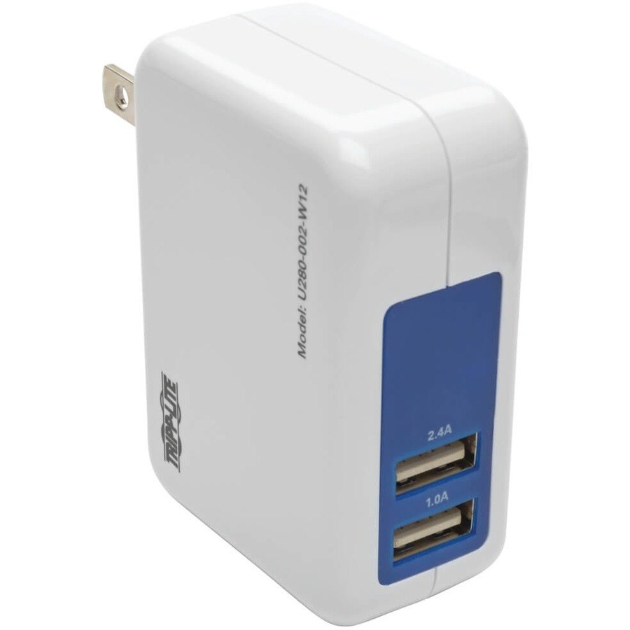 Eaton Tripp Lite Series 2-Port USB Wall/Travel Charger, 5V 3.4A / 17W