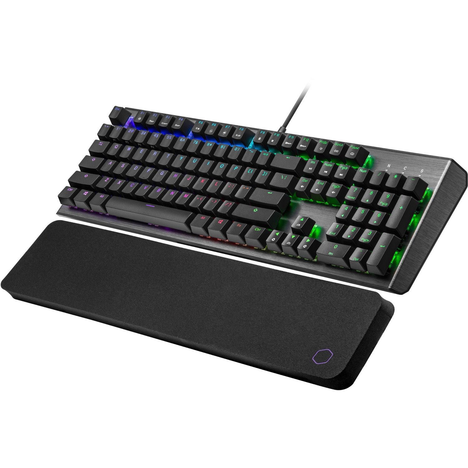 Cooler Master CK550 V2 Gaming Keyboard - Cable Connectivity - USB 2.0 Interface - Gunmetal Black