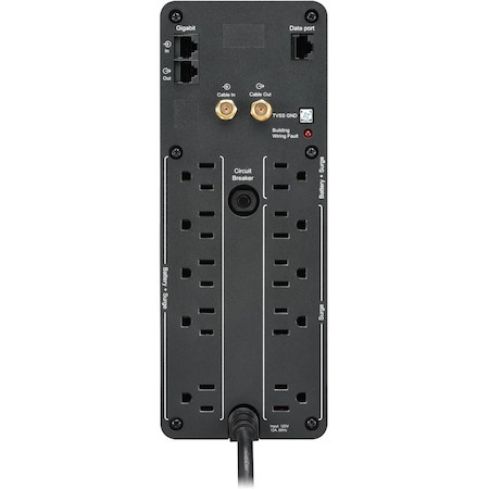 APC Back-UPS Pro, 1000VA/600W, Tower, 120V, 10x NEMA 5-15R outlets, Sine Wave, AVR, USB Type A + C ports, LCD, User Replaceable Battery