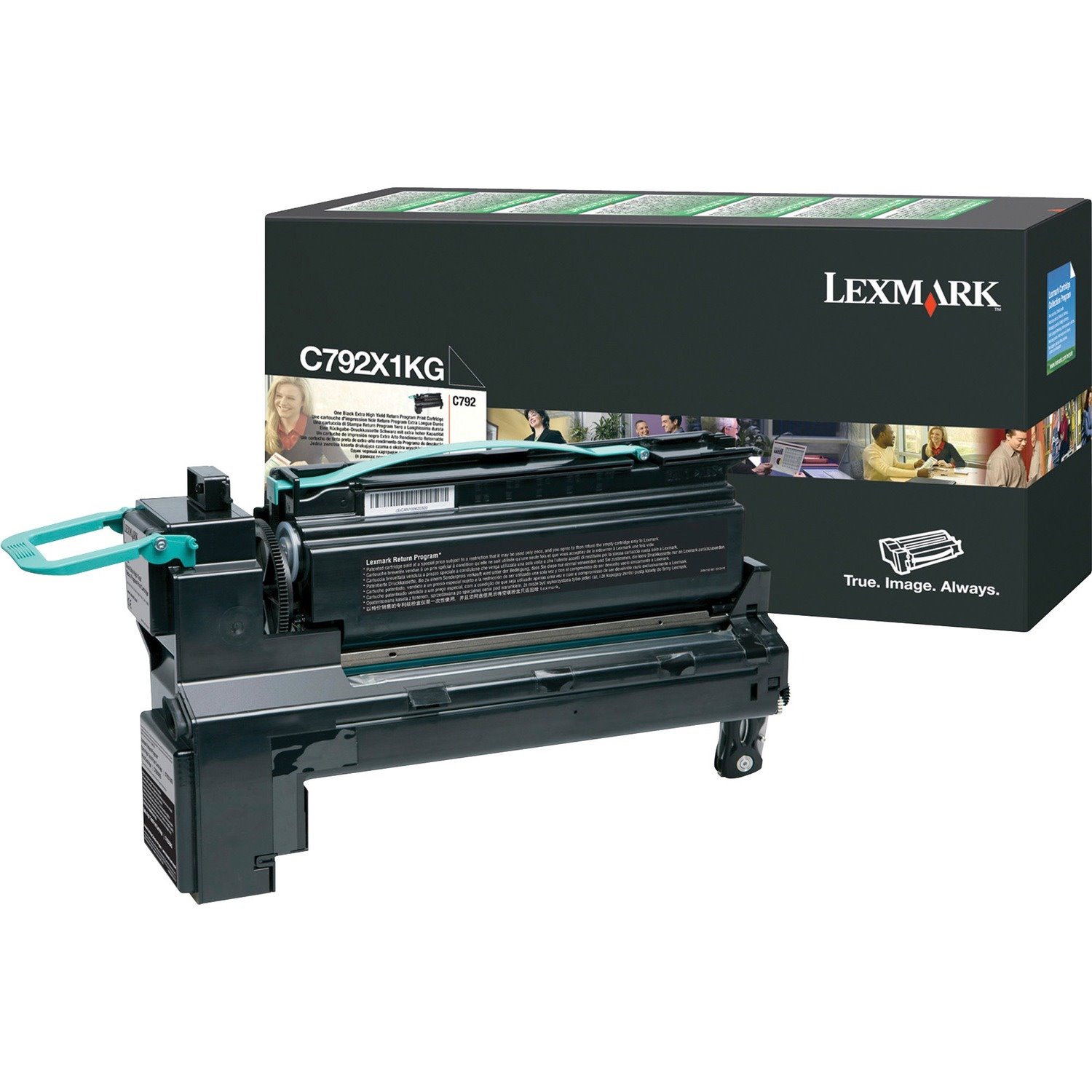 Lexmark C792X1KG Original Laser Toner Cartridge - Black - 1 Each