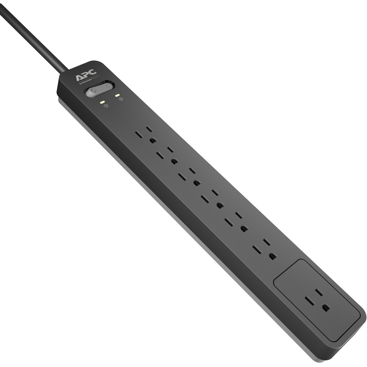 APC by Schneider Electric Essential SurgeArrest PE76, 7 Outlets, 6 Foot Cord, 120V