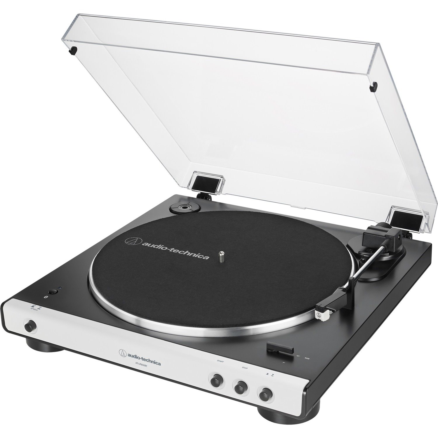 Audio-Technica AT-LP60XBT - 2 Speed Record Turntable - Black, White