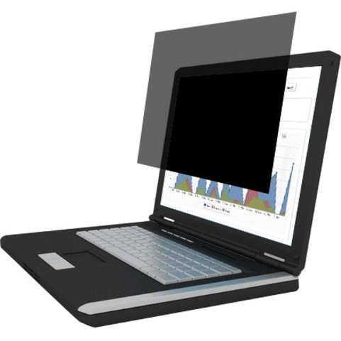 Port Anti-glare Privacy Screen Filter - Black, Transparent - 1