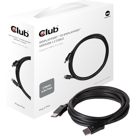 Club 3D DisplayPort 1.2 Cable 3 Meter