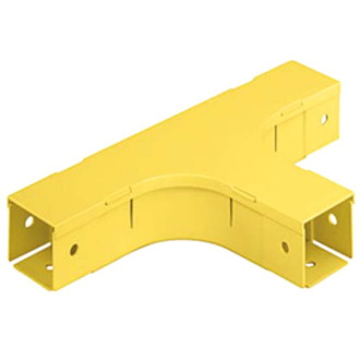 Panduit Fiber-Duct FT2X2YL Horizontal Tee Fitting