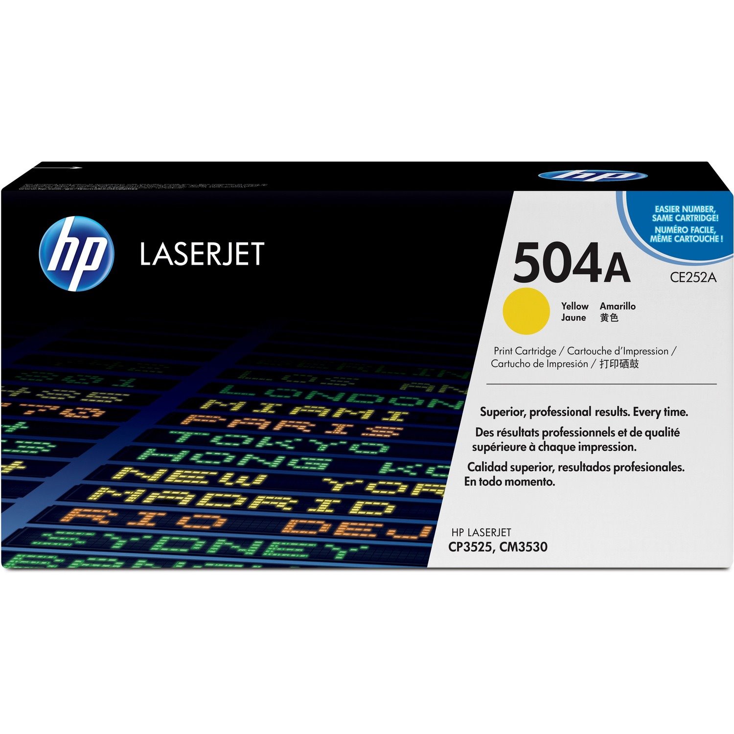 HP 504A Original Laser Toner Cartridge - Yellow - 1 Pack