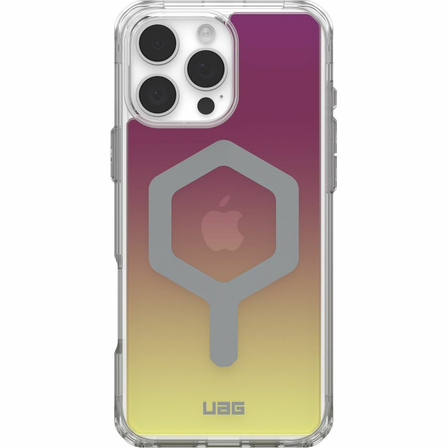 Urban Armor Gear Limited Edition Plyo iPhone 16 Pro Max Case - Maroon/Yellow OmbrÃ&copy;