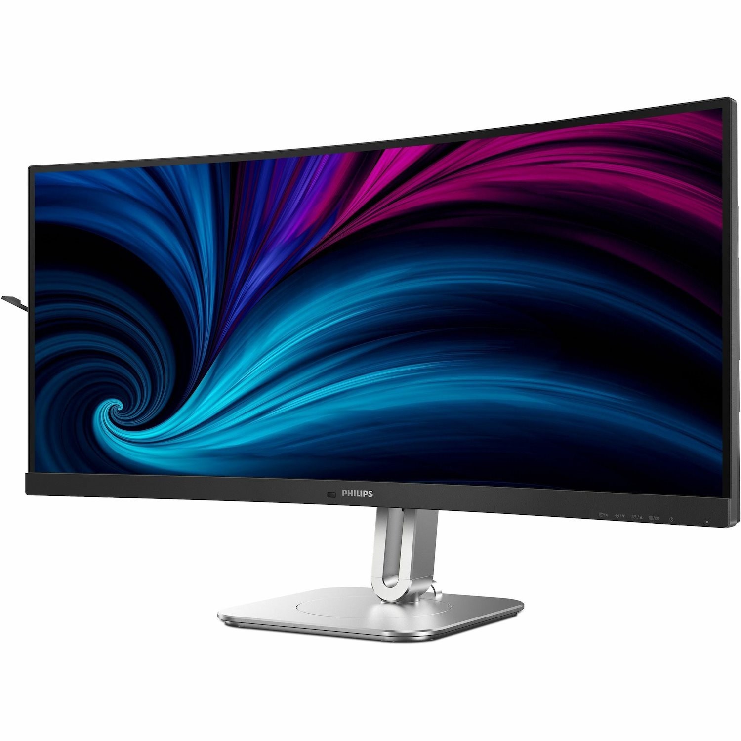 PHILIPS 34" CURVE MONITOR, WQHD VA, HDMI(2), DP, USB(7), USB-C, LAN, KVM, H/ADJ, 4YR