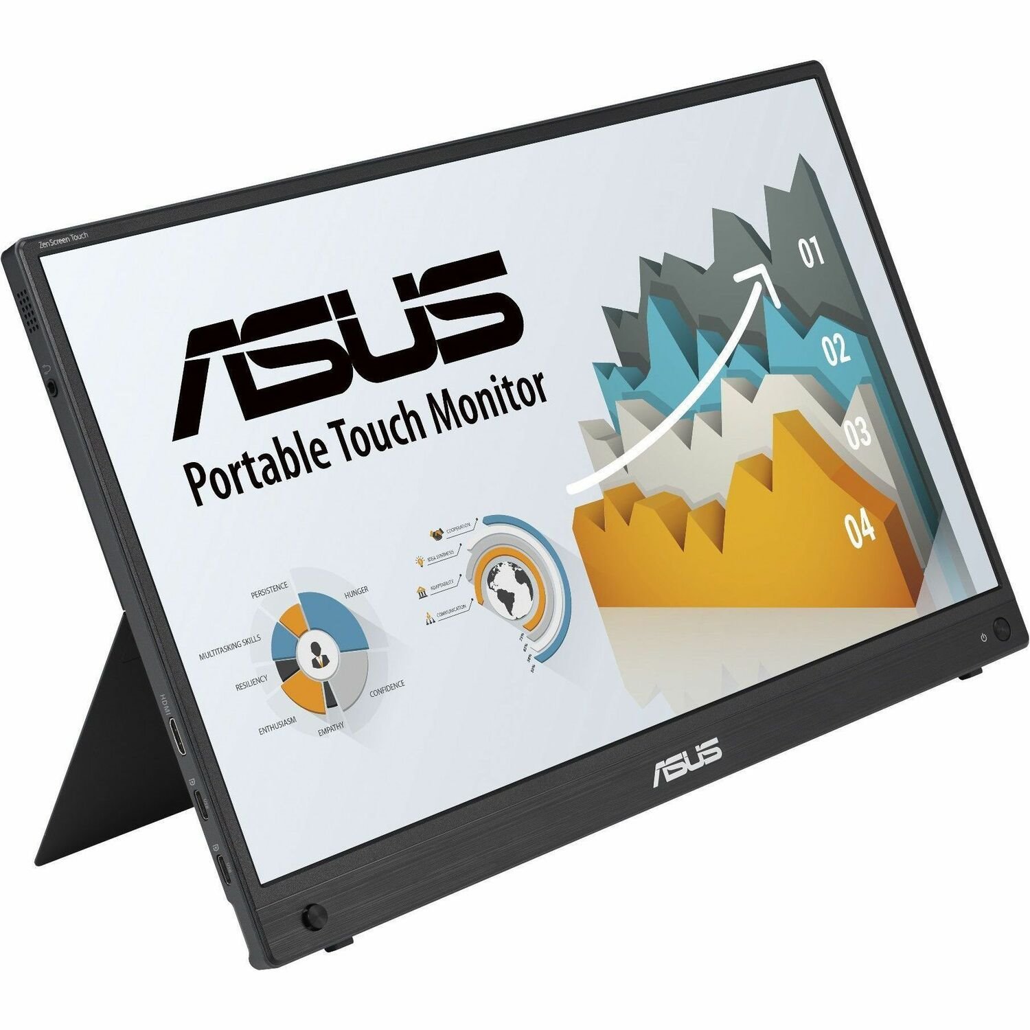 Asus ZenScreen MB16AHT 16" Class LED Touchscreen Monitor - 16:9 - 5 ms